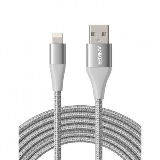Anker Powerline+ Ll Usb-A With Lightning Connector (10Ft/3M) Silver